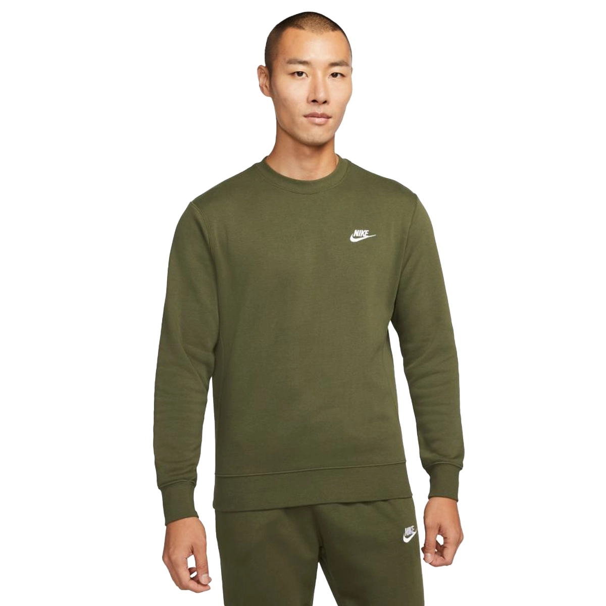 nike men's club fleece crew