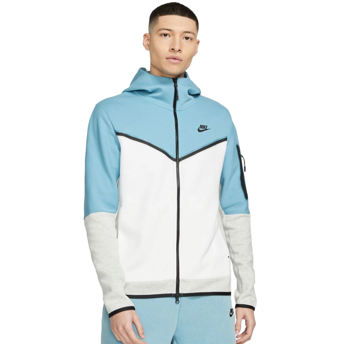 nike tech fleece windrunner blauw